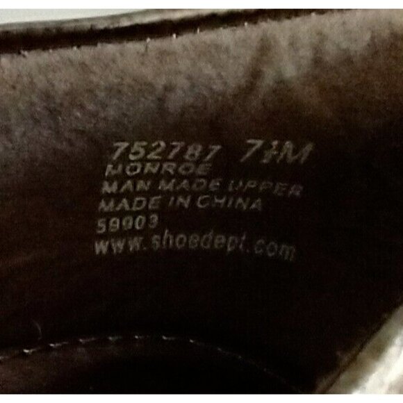 Air Supply Monroe Dress Shoes Pump Bronze Peep Toe Slip On Comfort System - 7.5M - Picture 7 of 12